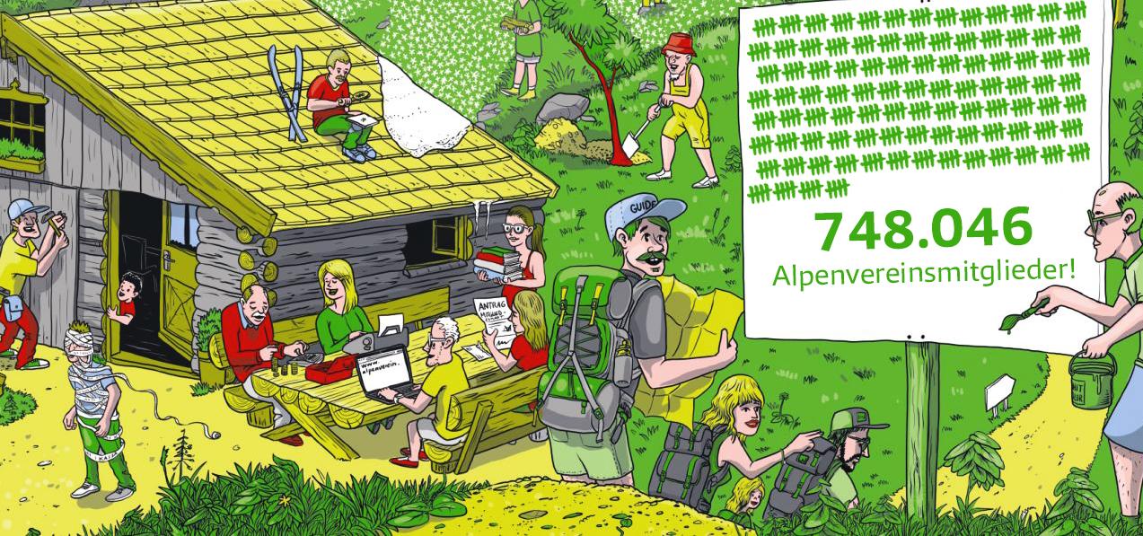 Alpenverein - členové - statistika